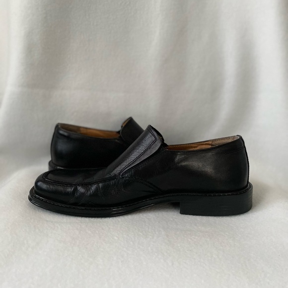 Aldo Mens Size 44 Black Leather Loafers - Picture 4 of 16